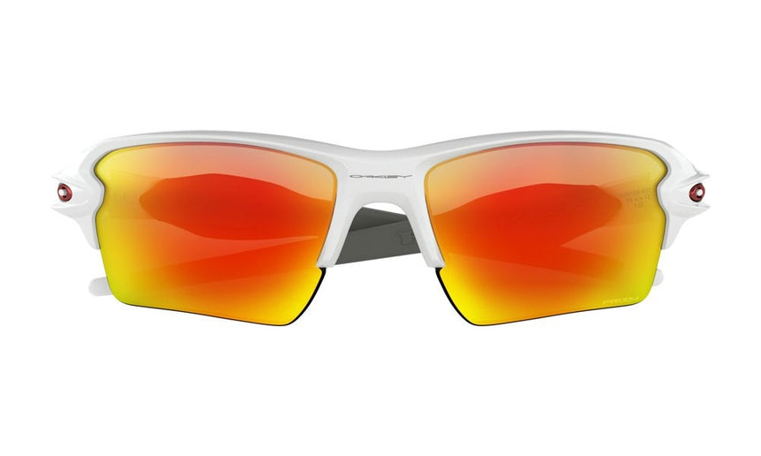 Flak 2.0 XL Sunglasses - Polished White/Prizm Ruby