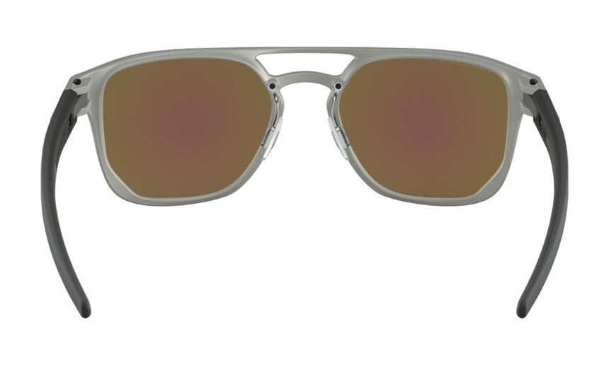 Oakley Latch Alpha Sunglasses - Matte Light Gunmetal/Prizm Sapphire Polarized