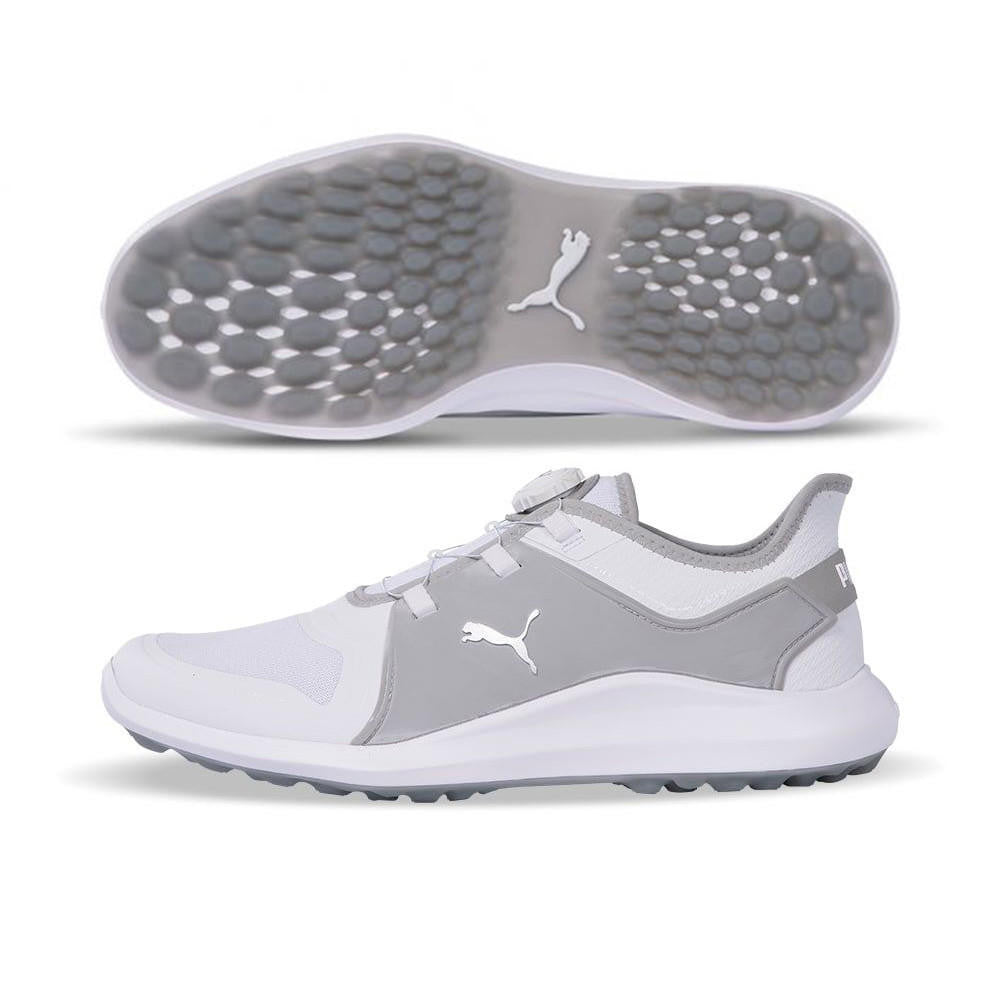 Puma Ignite‎ Fasten8 Disc Spikeless Golf Shoes Mens 10.5 White Grey Sneakers s-l400.jpg main image 4