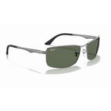 Ray-Ban RB3498 - Gunmetal/Green Classic