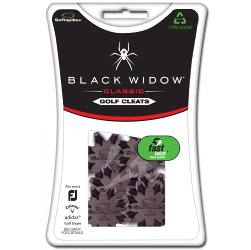 Black Widow Classic Soft Spikes - Fits Tour Lock and Fast Twist