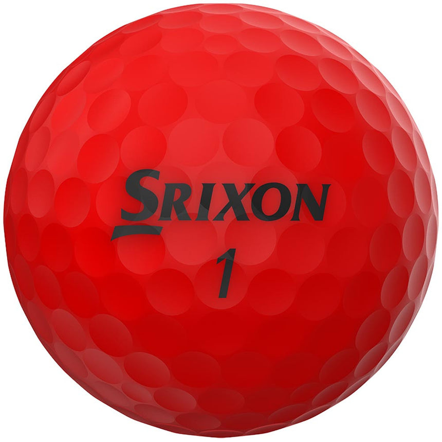 Srixon Soft Feel Brite Golf Balls - Brite Red - 2023