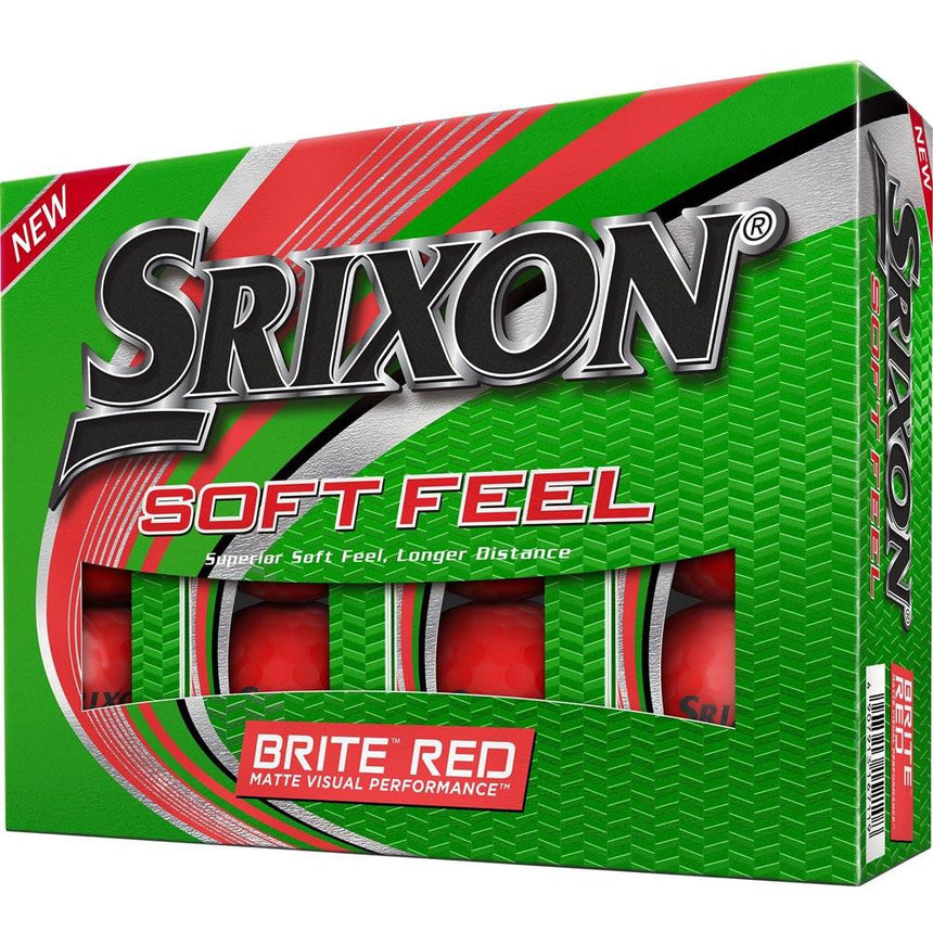 Soft Feel Brite Golf Balls - Brite Red