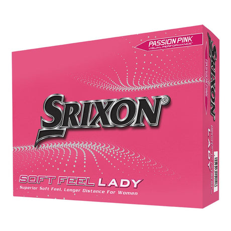 Srixon Soft Feel Lady Golf Balls - Passion Pink - 2023
