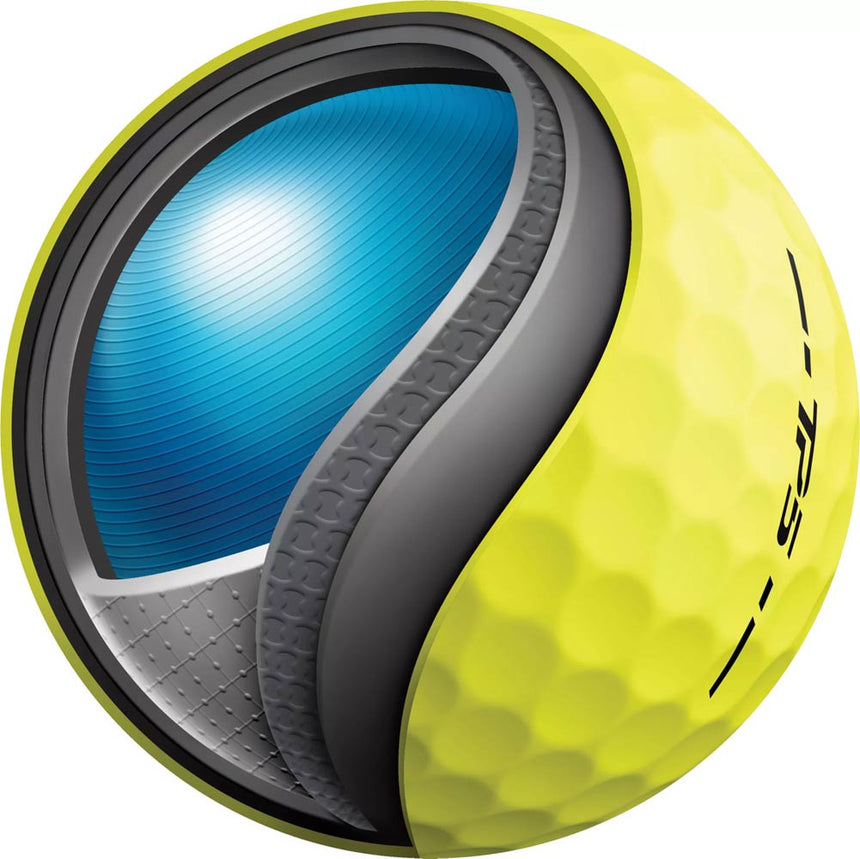 Taylormade TP5 Golf Balls - Yellow - 2024
