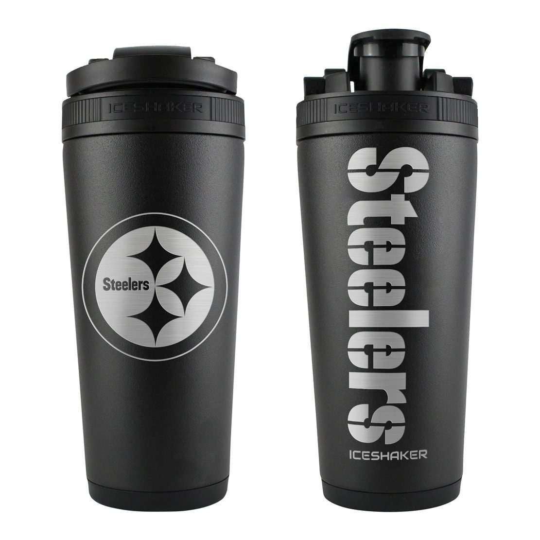 Team Effort NFL Pittsburgh Steelers Stainless Steel Ice Shaker - 26 oz
