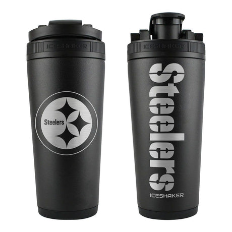 Team Effort NFL Pittsburgh Steelers Stainless Steel Ice Shaker - 26 oz