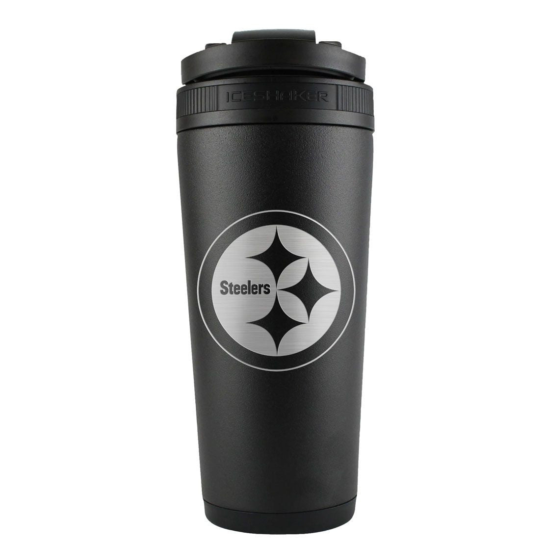 Team Effort NFL Pittsburgh Steelers Stainless Steel Ice Shaker - 26 oz