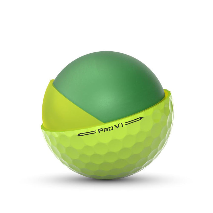 Titleist Pro V1 Golf Balls - Yellow - 2023