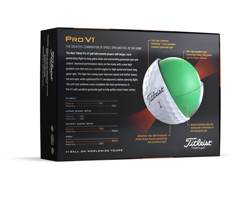 Titleist Pro V1 High Number Golf Balls - 2023