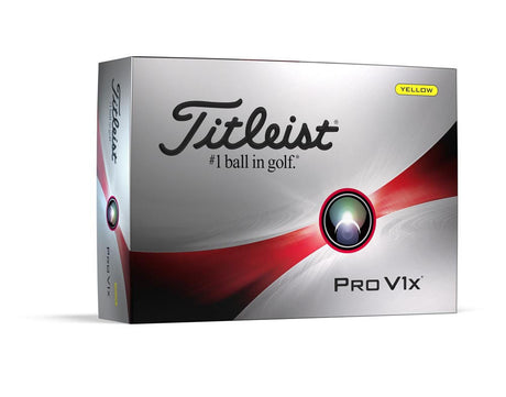 Titleist Pro V1x Golf Balls - Yellow - 2023