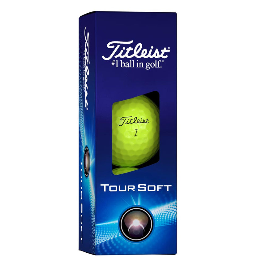 Titleist Tour Soft Golf Balls - Yellow - 2024