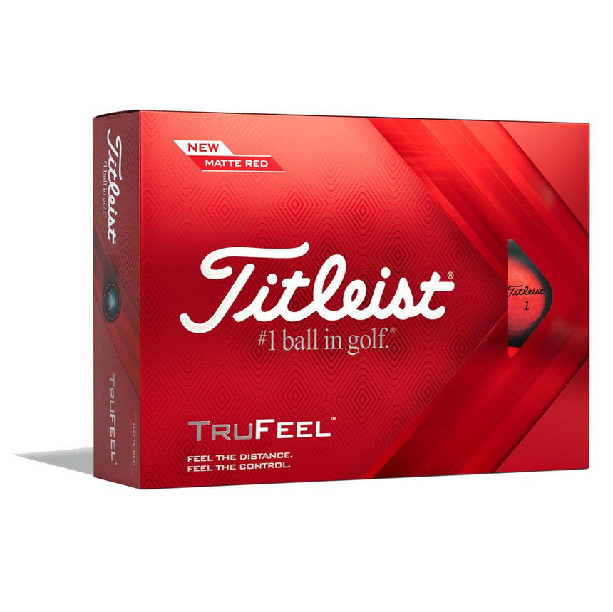 Titleist TruFeel Golf Balls - Matte Red - 2022