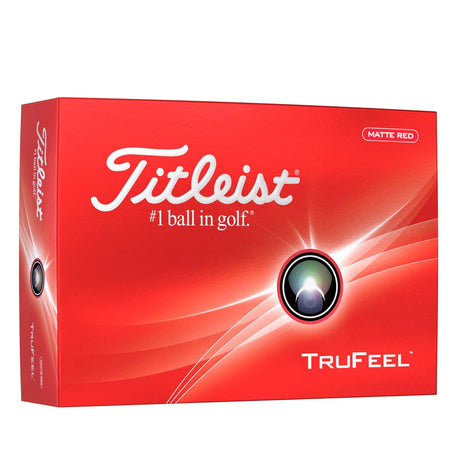 Titleist TruFeel Golf Balls - Matte Red - 2024