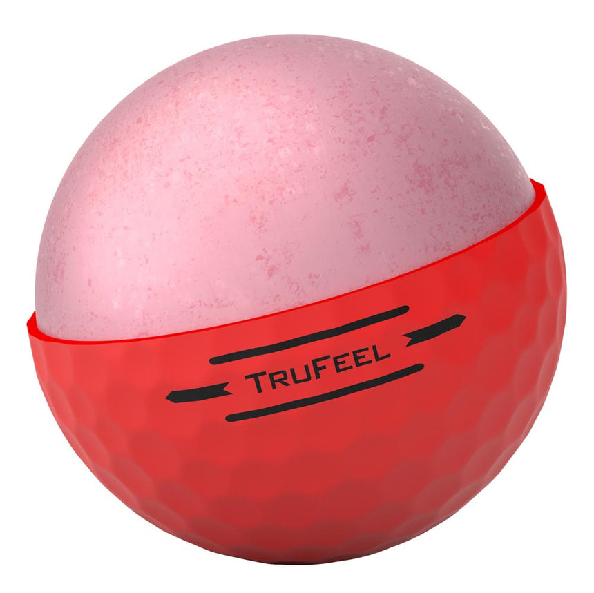 Titleist TruFeel Golf Balls - Matte Red - 2024