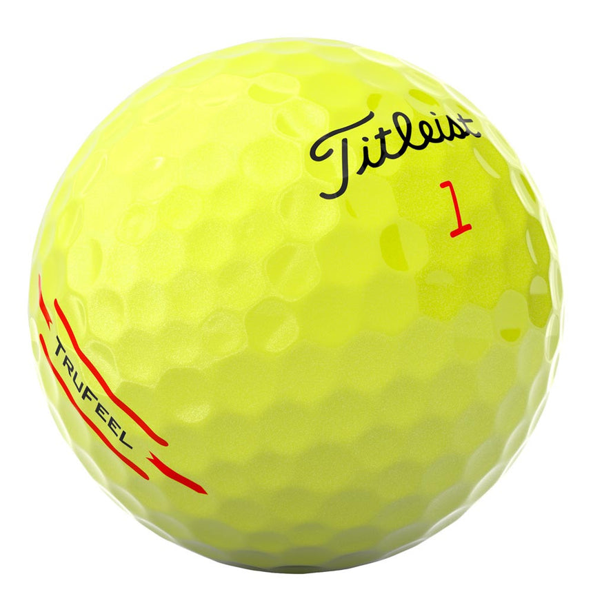 Titleist TruFeel Golf Balls - Yellow - 2024