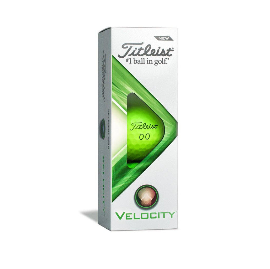 Titleist Velocity Double Digit Golf Balls - Matte Green - 2022