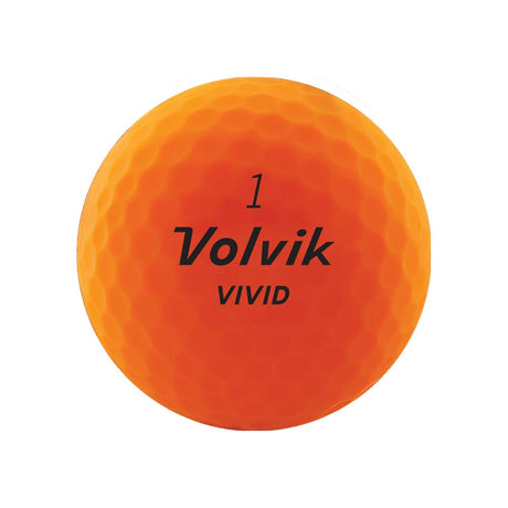Volvik Vivid Golf Balls - Matte Orange - 2022
