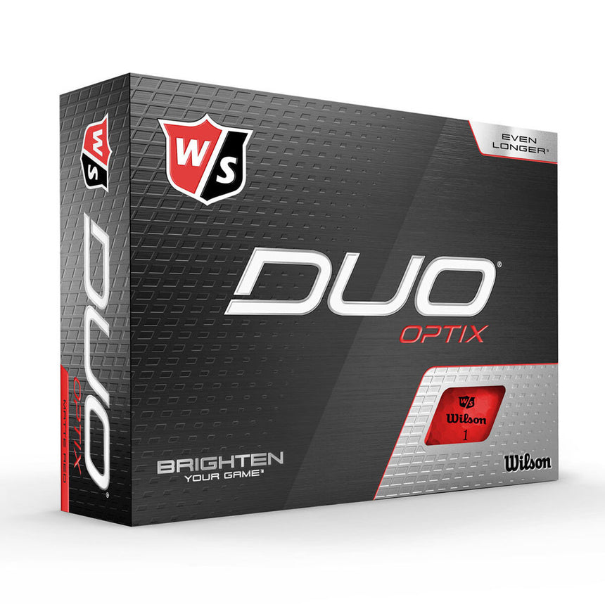 Wilson DUO Optix Golf Balls - Red