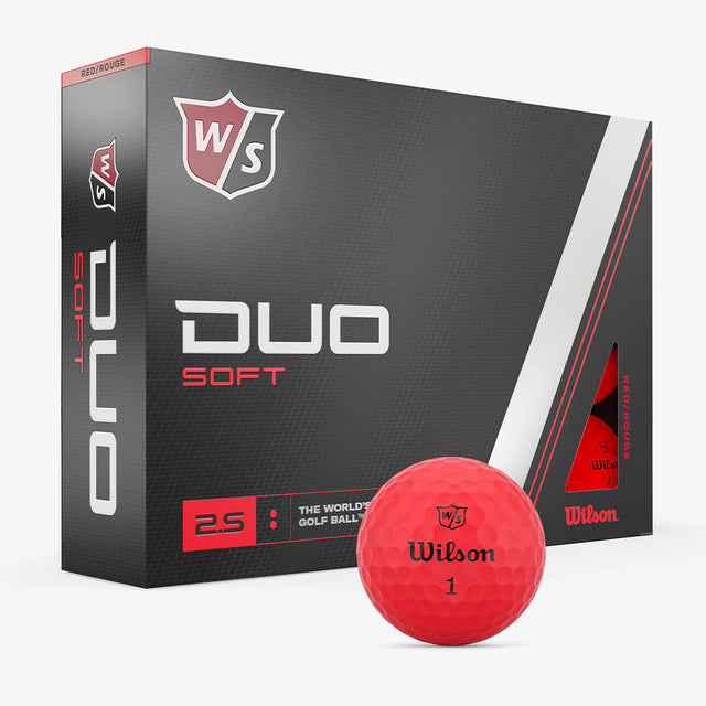 Wilson Staff Duo Soft Golf Balls - Red - 2023