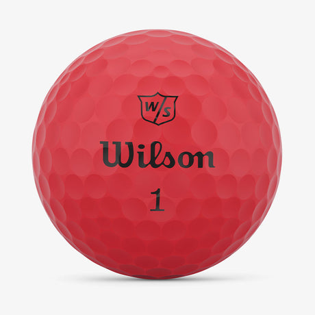 Wilson Staff Duo Soft Golf Balls - Red - 2023