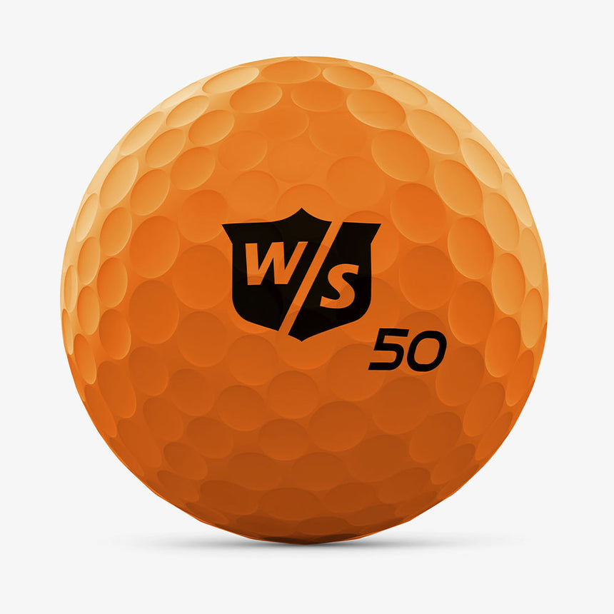 Wilson Staff Fifty Elite Golf Balls - Orange - 2023