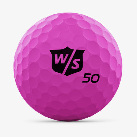 Wilson Staff Fifty Elite Golf Balls - Pink - 2023